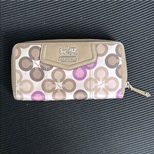 Coach Multicolor Zip Wallet